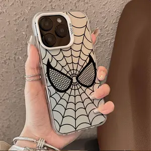 Black-eyed spider web Phone cases for iPhone 17 AIR 17 PRO 16 PRO 15  PRO MAX  14 PLUS 13 PRO 12 11 PRO XS MAX X XR Plus  series(anti-drop hard shell) shockproof mobilephone protective cover Cellphone Protection, Accessories, Smartphone