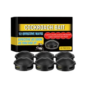 Household Cockroach Bait Trap Boxes, Non-Toxic Odor-Free Roach Killer, Fast Acting Cockroach Repellent Bait Stations for Home, Kitchen, Bathroom & Dormitory, Indoor Roach Elimination Kit Multi-Surface Deep Cleaning Foam Spray
