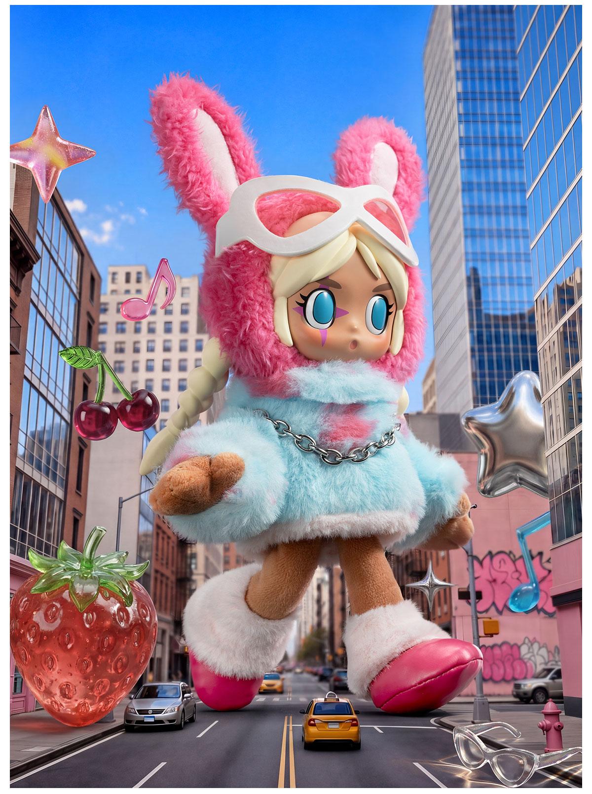 POP MART Peach Riot Fruit Punch Series Plush Doll Pendant