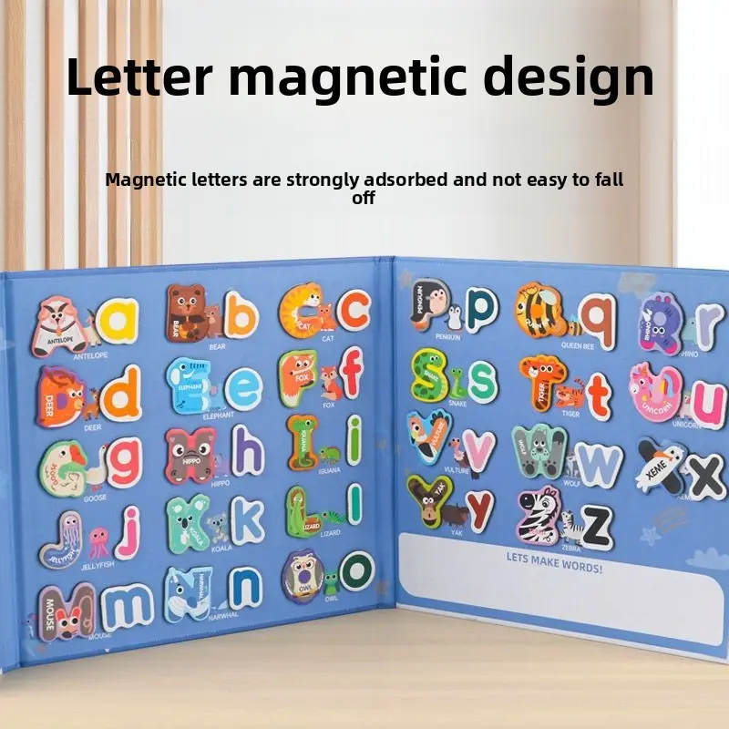 Strong Magnetic Alphabet Letters with Fun Animal Characters - Ideal for Kids' Early Education; Fridge Magnets;Strong Hold for Fridge & Whiteboard;Perfect for Toddler Literacy & Fridge Decor; ivy fridge magnet diy fridge magnet