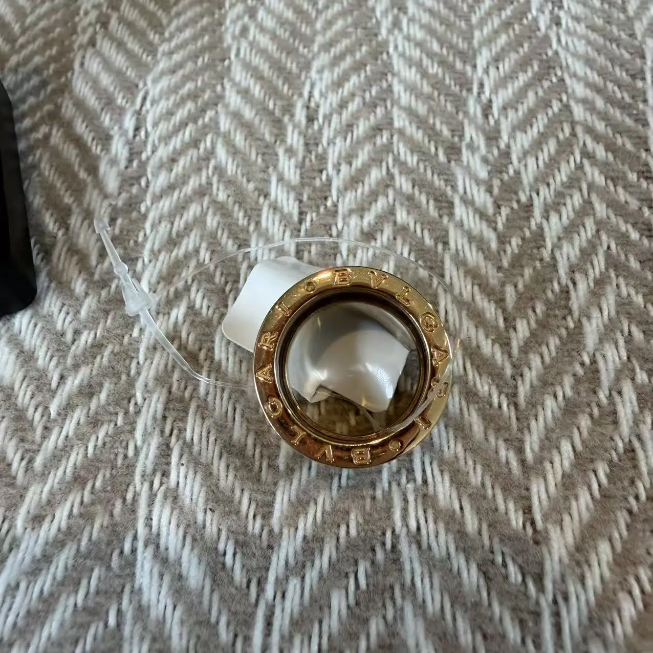 Pre-owned Bvlgari Gold Bag Accessories Ring