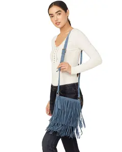 Idyllwind Women's Women'S Camarillo Fringe Suede Crossbody Bag - Iwaho24hb9-Bl