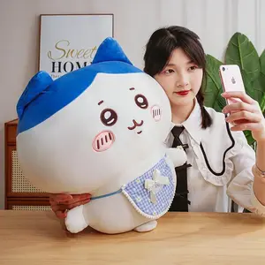 60cm Cartoon Usachi Chiikawa Clothes Plush Toy Jiikawa Hachi Self-deprecating Bear Stuffed Doll Home Decor Pillow Kids Gifts