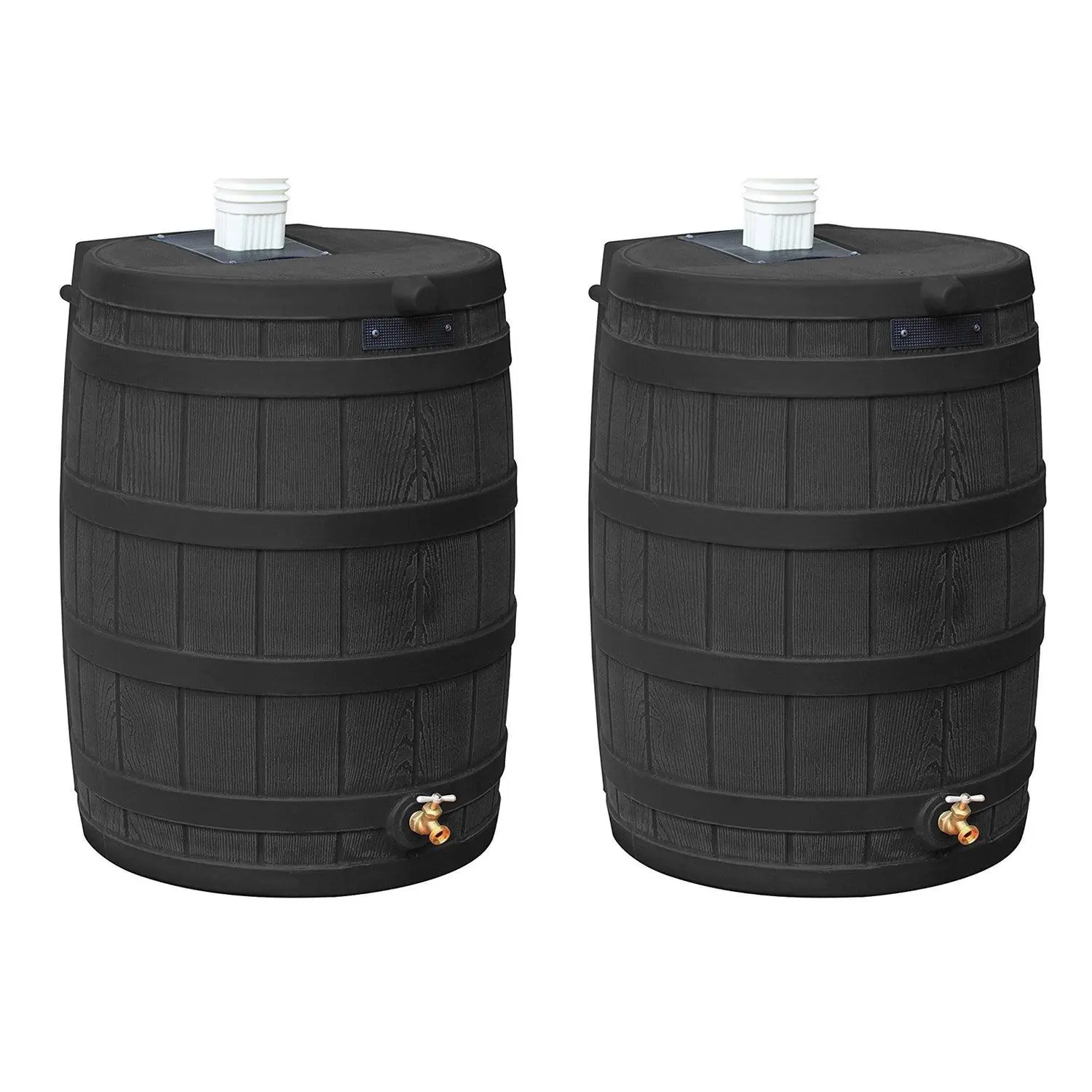 Good Ideas Rain Wizard 50 Gallon Plastic Rain Barrel Water Collector (2 Pack) Good Ideas Rain Wizard 50 Gallon Plastic Rain Barrel Water Collector (2 Pack)