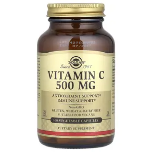 Solgar Vitamin C, 500 mg, 100 Vegetable Capsules