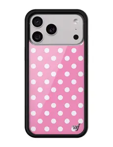 Wildflower Cases - Pink Polka Dots, Limited Edition iPhone Case | Accessories Durable Protection Pink Dainty Trendy Classic Custom Protective Cover Protector