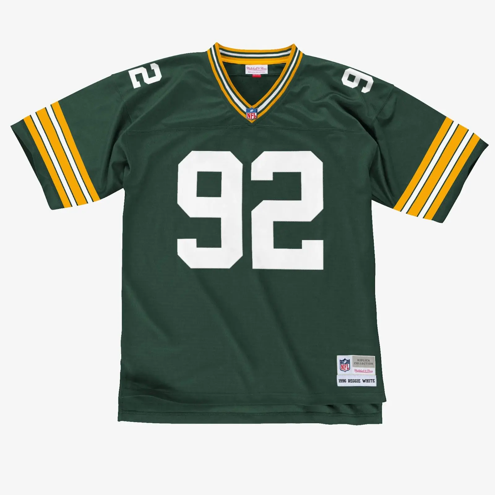 Reggie White Green Bay Packers 1996 Green Legacy Jersey NFL Throwback Mitchell & Ness Reggie White Green Bay Packers 1996 Green Legacy Jersey NFL Throwback Mitchell & Ness