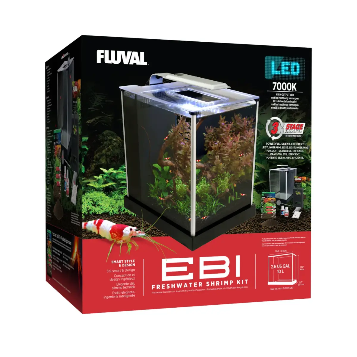 Fluval EBI Shrimp Kit, 2.6 Gallons. All-In-One