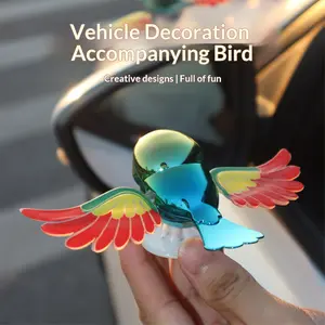 Flying Bird Movable Wings Car Ornament Motorcycle Electric Vehicle Car Decoration Bird Toy Creative Ornament