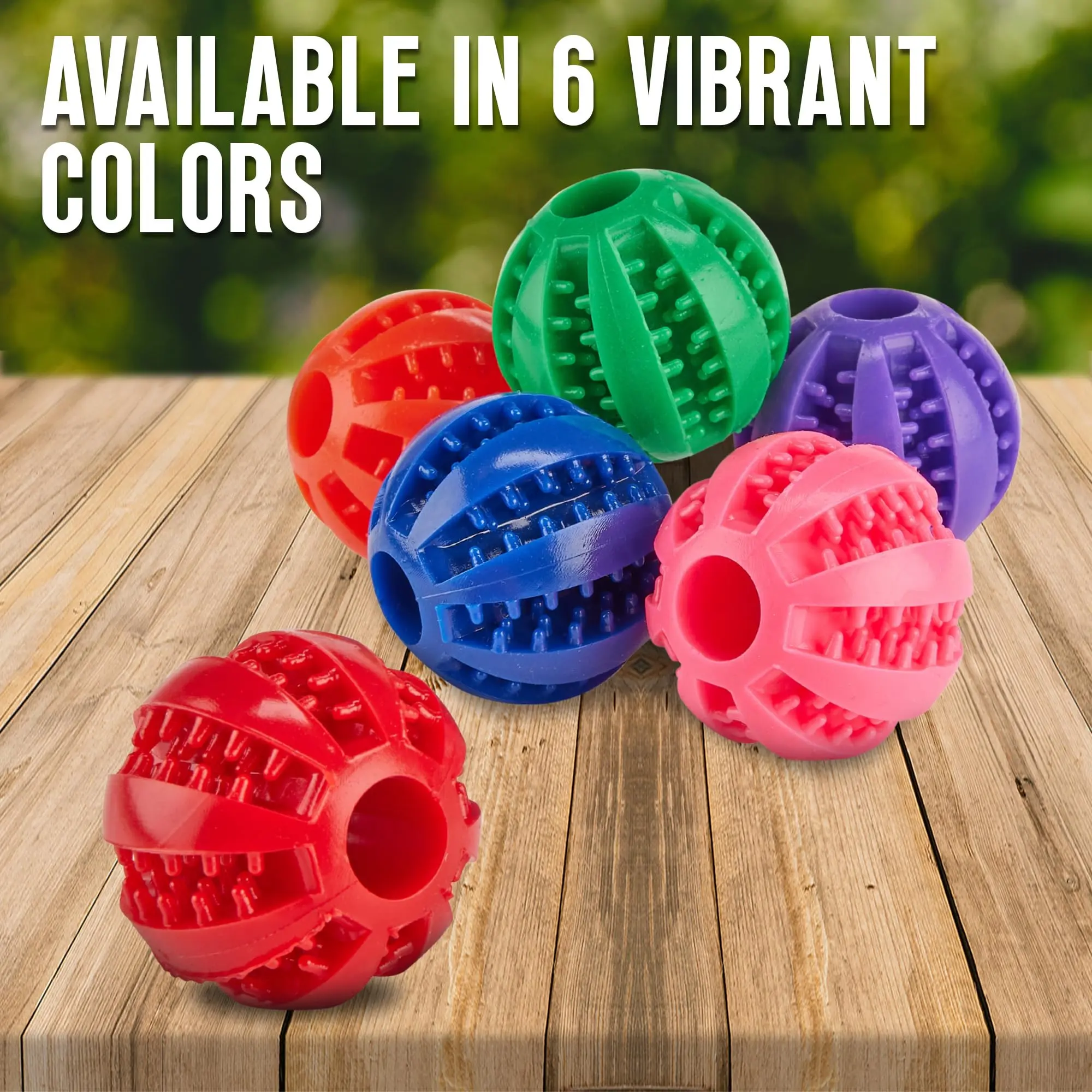 Dog Chew Toy Balls, Soft Rubber Pet Teeth Cleaning Ball, Interactive Puppy Chewing Toy for Small Medium Dogs, Non-Toxic Dog Teeth Grinding Toy