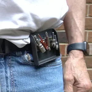 MyToolMania Bit Caddy Magnetic Drill Bit Holder with Neodymium N35 Magnet, Available in Regular (3.25" x 3.25") & Large (3.25" x 6.25") Sizes