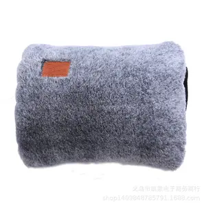 Rabbit Fur Two-tone Hand Warmer Rechargeable Hot Water Bottle Explosion-proof Plush Cute Warm Baby Warm Palace Electric Warmer