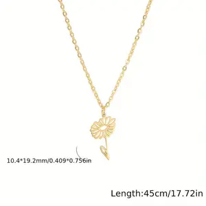 UNIQUE Personal Birth Month Flower Necklace for Birthday