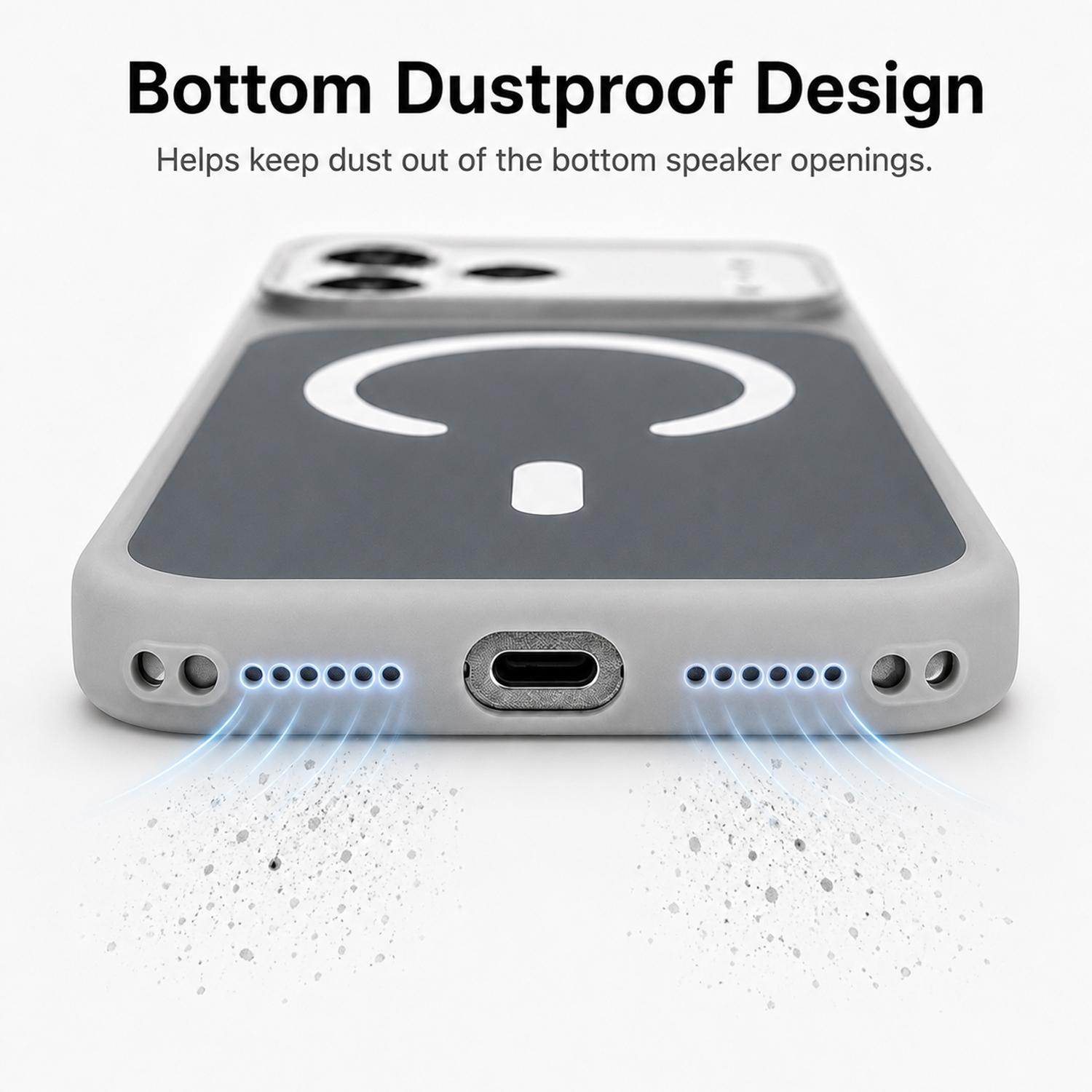 Dopamine Color Block MagSafe iPhone Casing, Shock-Absorbing Bumper, Dustproof Bottom, Dual Lanyard Holes, Wireless Charging Smartphone Case for iPhone 11-17 Pro/Pro Max Handheld Cellphone Devices