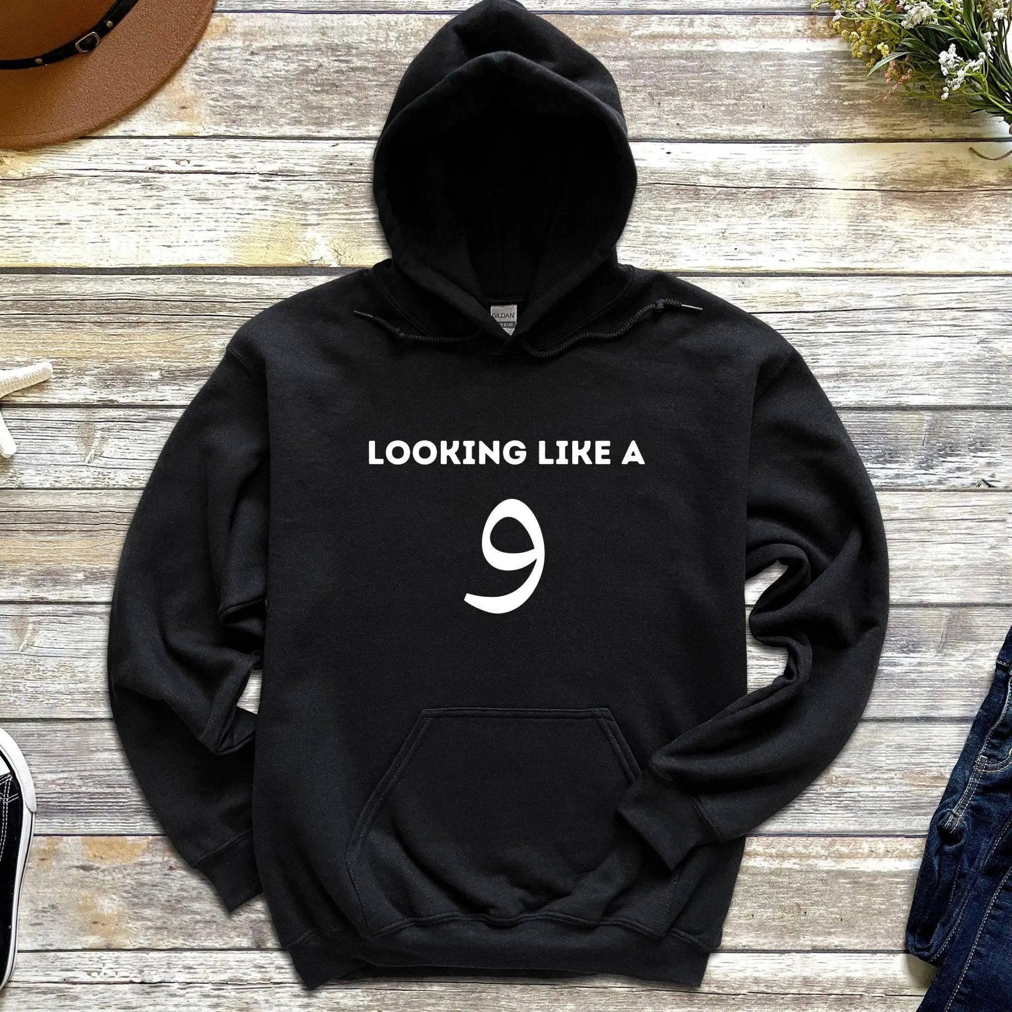 Looking Like a و ("Wow") Hoodie | Desi Arab Muslim Fashion Apparel Gifts for Ramadan Eid Nikkah Wedding Couples Families New Moms Aunts Uncles Grandparents | Pakistan India Bangladesh Palestine Lebanon Egypt Syria