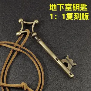 Attack on Titan Necklace Eren's Basement Replica Key Pendant Anime Merchandise Cosplay Prop Vintage Key