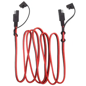 SAE Extension Cable 14AWG SAE to SAE Extension Cable Quick Disconnect Wire Harness SAE Connector for Solar Panel Battery Motorcycle Cars Tractor 14 Gauge 4M/13FT