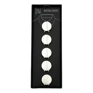 MarlaWynne Marla Wynne Brass CZ Textured Disc Button Covers