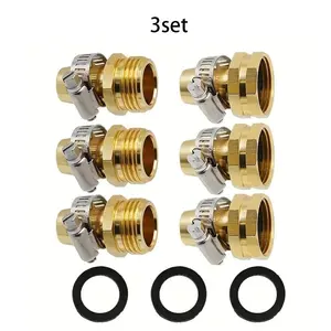Garden Hose Quick Connectors, Repair Damaged Leaking Hose Adapter, Pipe Fitting Irrigation Hose Joint For Garden