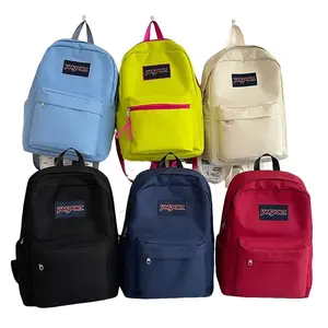 Casual  Jansport  backpack boys and girls simple large capacity lightweight schoolbag junior high school student travel backpack