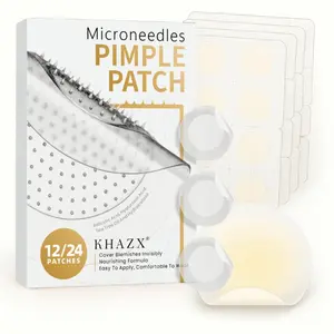 12/24pcs Acne Pimple Patch, Water Gel Material, Alcohol-Free, Gentle and Non-Irritating, Invisible and Ultra-Thin, Suitable for All Skin Types, Sensitive