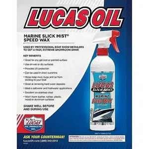Lucas Oil 10980 Slick Mist Marine Speed Wax - 24 Ounce