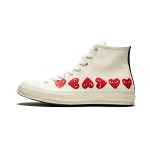 Chuck 70 Hi "Comme Des Garçons PLAY / Multi Hearts White" 162972C