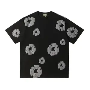 Denim Tears 2-piece short sleeve t-shirt + shorts set | 3D puff print oversized outfit | Streetwear daily summer casual outfi