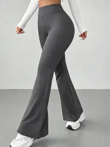 Casual Slim-Fit Flared Pants for Women, Comfortable Fabric, Perfect for Daily Wear, Outdoor Activities, and Gatherings, Casual Lounge Pants