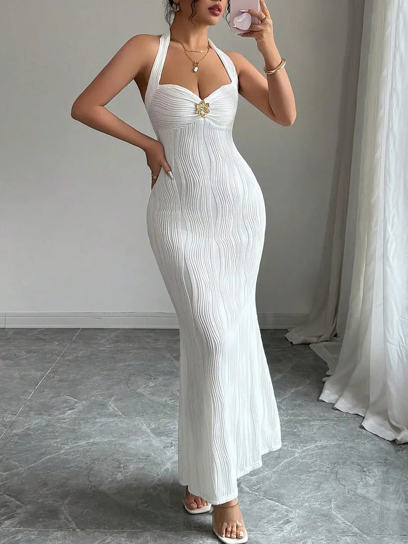 women elegant white formal dresses ZAPAKA Women Elegant Ivory Wedding Dress with Long Sleeves Off the Shoulder Beaded Mermaid Long Formal Dress, Ivory / US16W main image 1