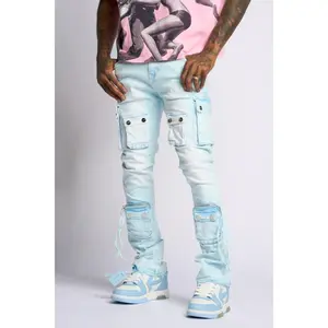 PHEELINGS PHEELING ALONE STACK CARGO DENIM (POWDER BLUE)