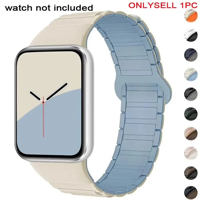 Magnetic Band For Xiaomi Mi 9 Pro 8 Pro Wristband Silicone Smartwatch Strap Replacement Bracelet For RedMi Watch 4 5 Watchband Correa Miband 9 Pro Smart Watch Straps