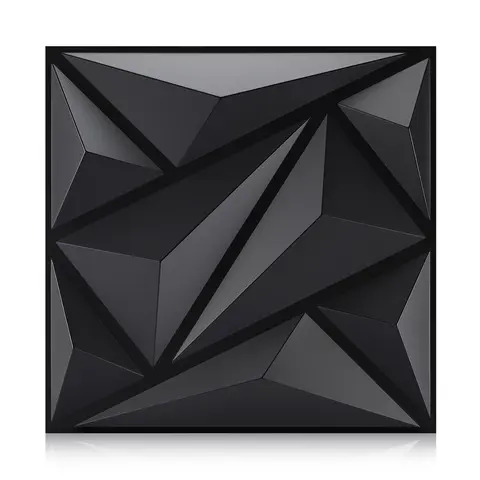 12/20/30pcs 3D Diamond Modern Diy Decorative Interior Wall Panels, Peel And Stick Adhesive Wall Panels For Walls, PVC Material, Indoor Wall Decoration, Christmas Festival Decor, 11.8x11.8 Inches (with Tape)