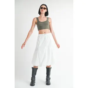PARACHUTE BUBBLE MIDI SKIRT