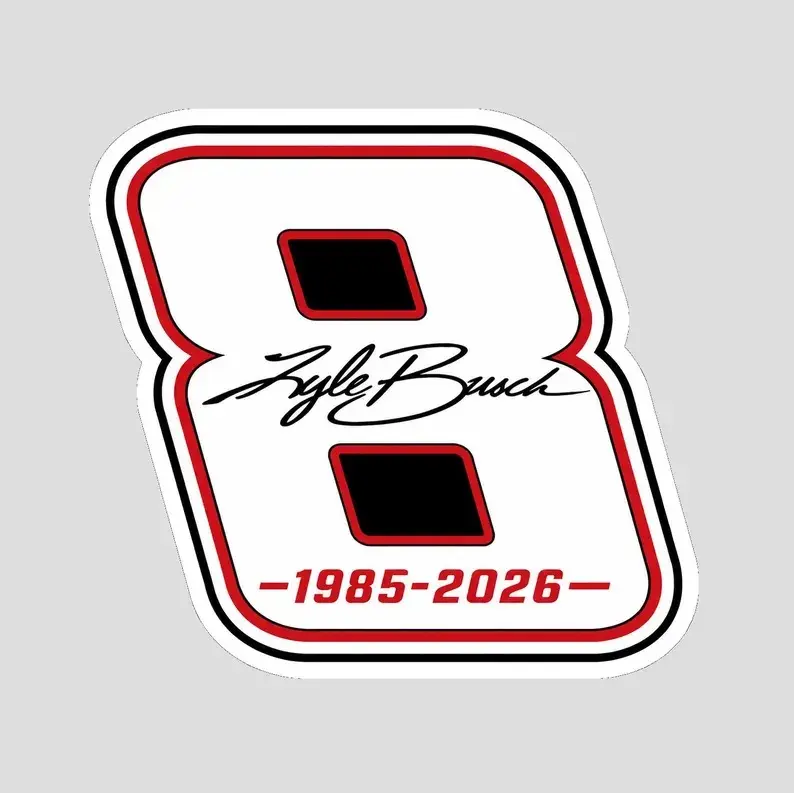 Kyle Busch Number 8 Tribute Commemorative Car Decal