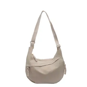 Women's Single Shoulder  Japanese Style Simple Large Capacity Commuter Crossbody  New Student Small Crossbody  Versatile Dumpling  for Women city bag messy