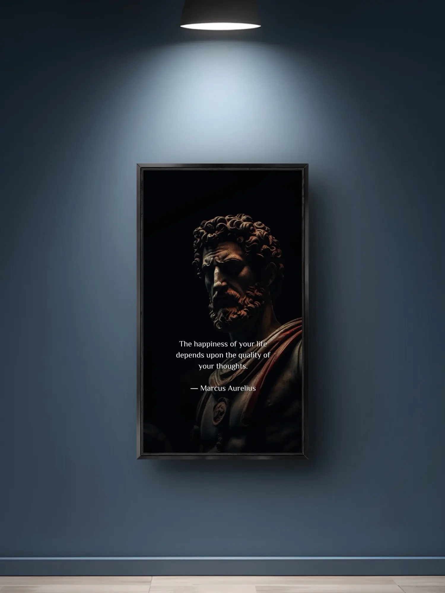 Marcus Aurelius Quote Poster Matte Vertical Poster Print | Stoic Philosophy Wall Art