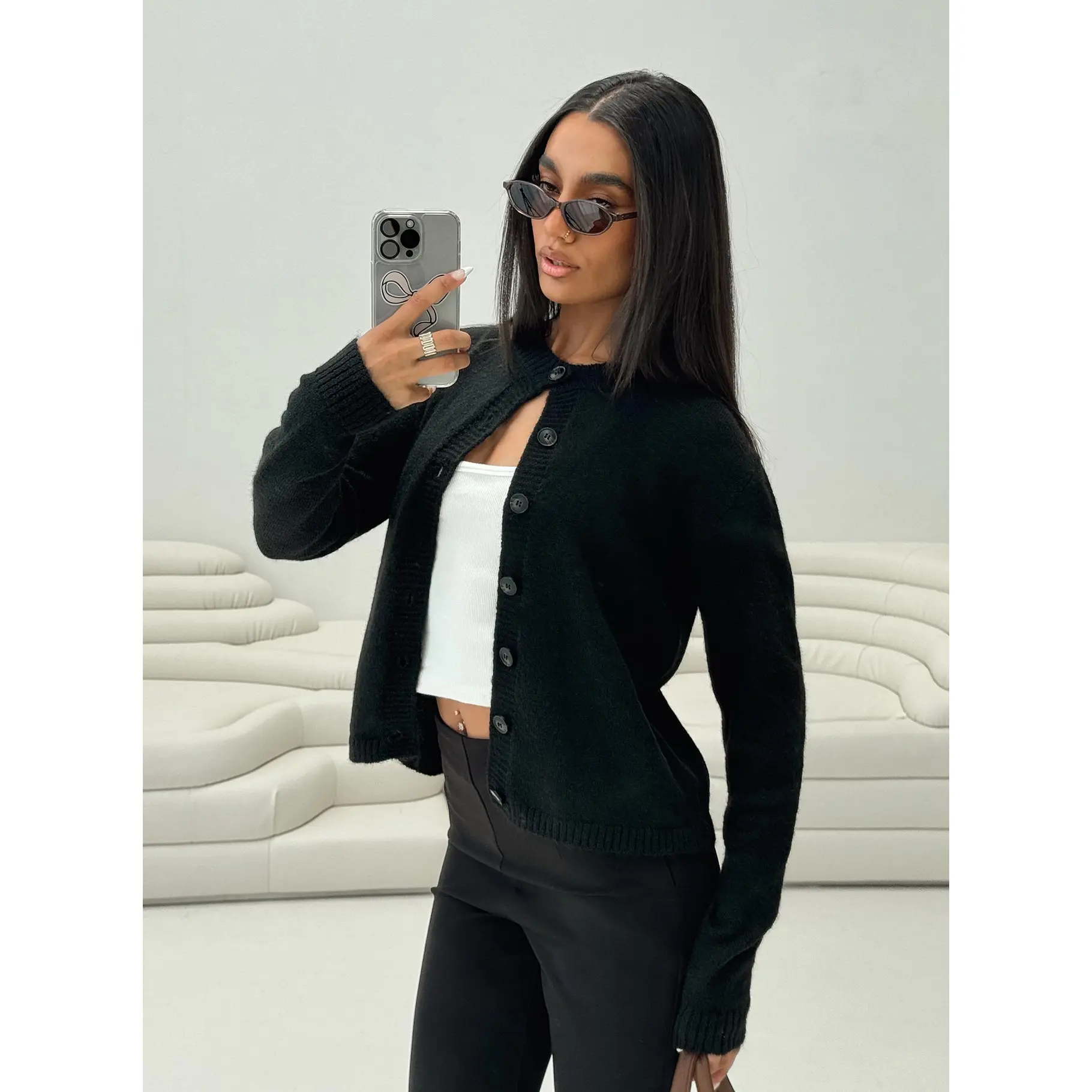 Denmark Cardigan Black