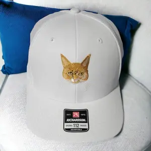 Custom Embroidered Pet Hat, Personalized Trucker Hat Using Your Pet Dog or Cat Photo, Richardson Trucker hat, Snapback Hat