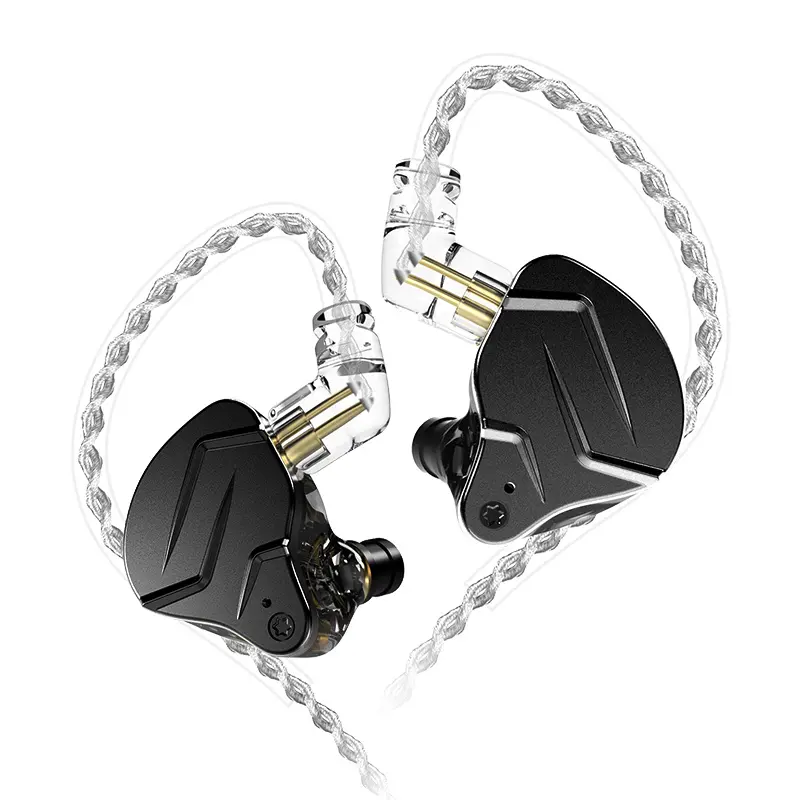 KZ ZSN Pro X In-ear Design Monitor Wired Earphone, Wired Iem Earphones, Wired Gaming Earbuds, Hifi Headphones with Hybrid Dual Driver, High Fidelity Earphone with Detachable Cable, Earbuds Bass, In Ear Monitors, High Performance Iems