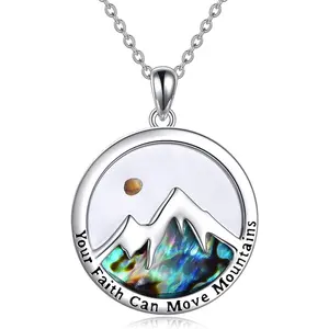 Mustard Seed Necklace Stainless Steel Faith Mustard Seed Necklace Mountain Mustard Seed Jewelry Faith Move Mountains Necklace Faith Jewelry for Women Men