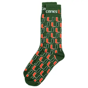 Miami Hurricanes Dress Socks