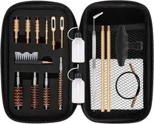 BOOSTEADY Universal Handgun Cleaning Kit .22,.357,.38,9Mm,.45 Caliber Pistol Cleaning Kit Bronze Bore Brush and Brass Jag Adapter BOOSTEADY