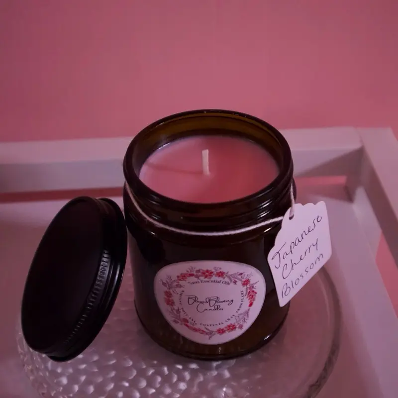 Japanese Cherry Blossom Candle