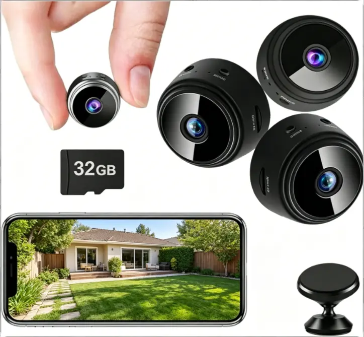 A9 Mini 1080P HD Wireless WiFi Camera, Smart Home Security Cam with Motion Detection, 32GB Supported, Indoor Outdoor Baby Monitor