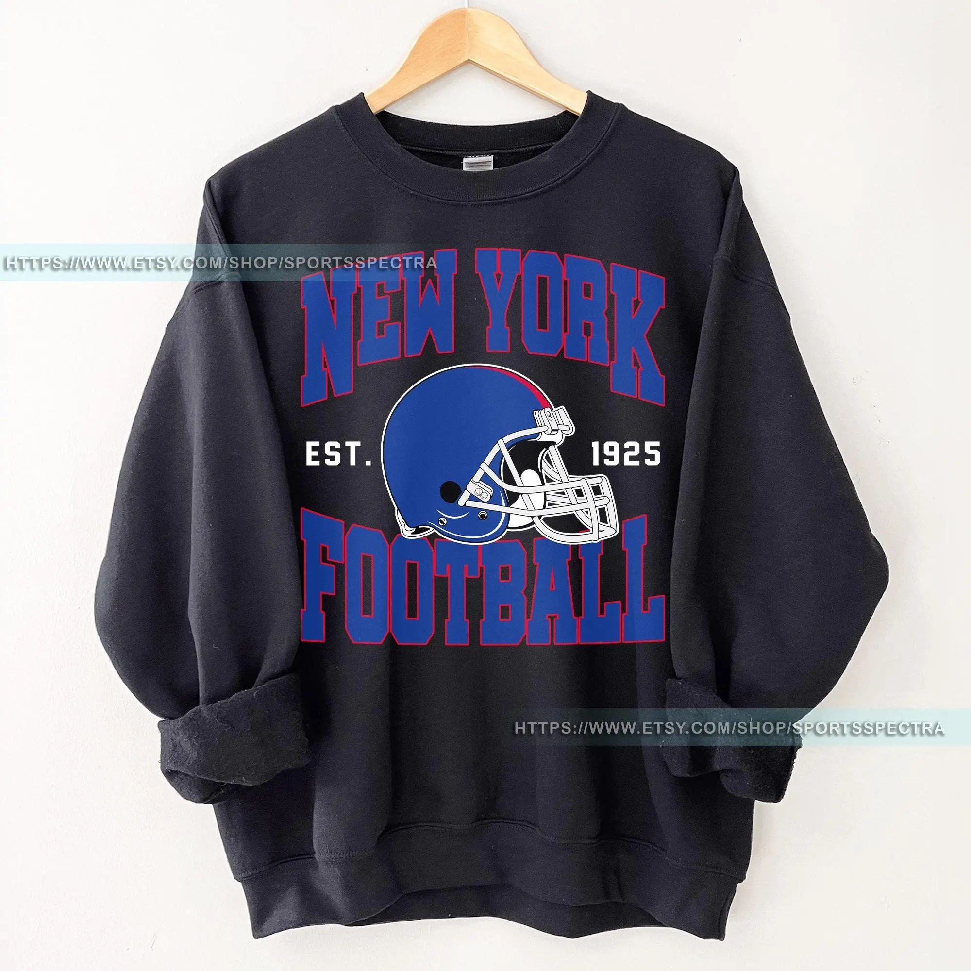 [Sale Up To 50%] New York Vintage Sweatshirt, New York Football Crewneck, NY Sweatshirt, New York Football Shirt, New York Fan Gift, Gift For Fan, Trendy USA Cotton Fabric