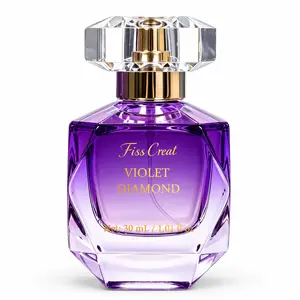 Violet Diamond Eau de Parfum for Women, 30ml, Floral Gourmand Fragrance with Orange, Bergamot, Black Coffee, Jasmine, Vanilla, Patchouli & Musk, Pocket Luxury Scent