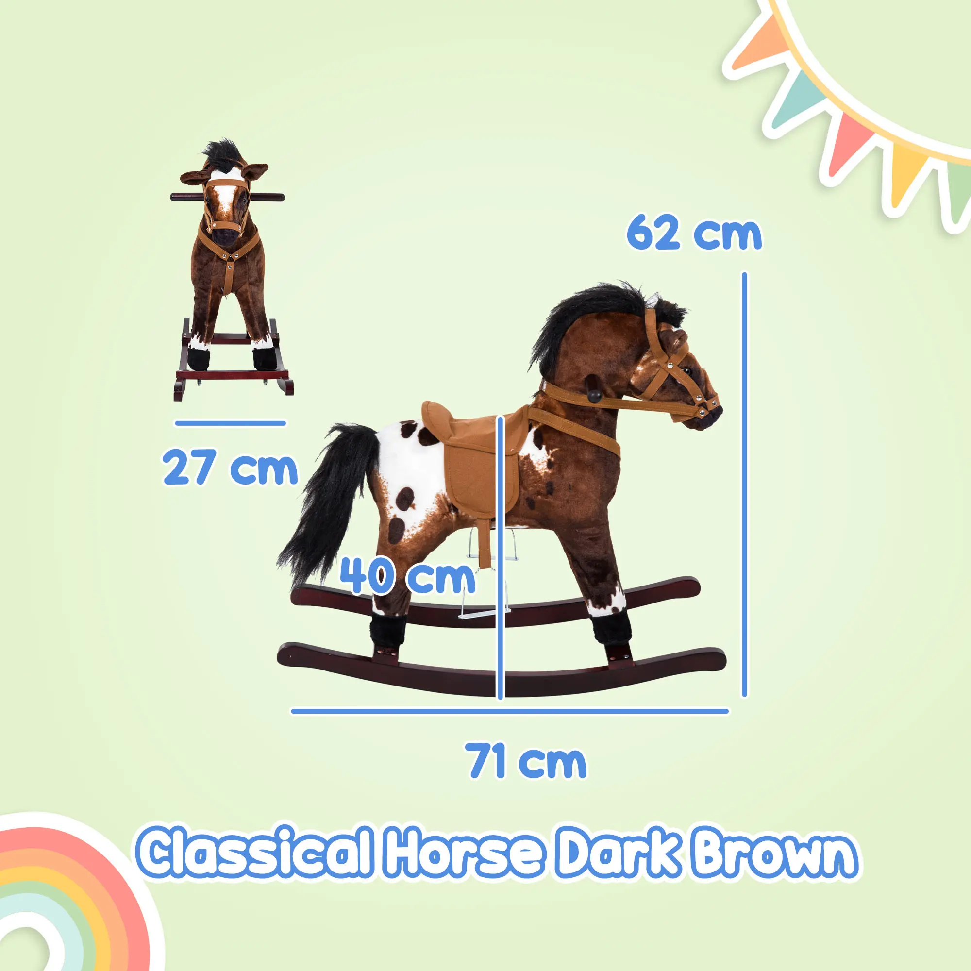 Classical Horse Dark Brown