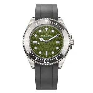 Oceaneva Deep Marine Explorer VI 6000m Grade 5 Titanium Automatic Watch Green Dial 44mm Case 6000m Water Resistance Swiss Made Movement