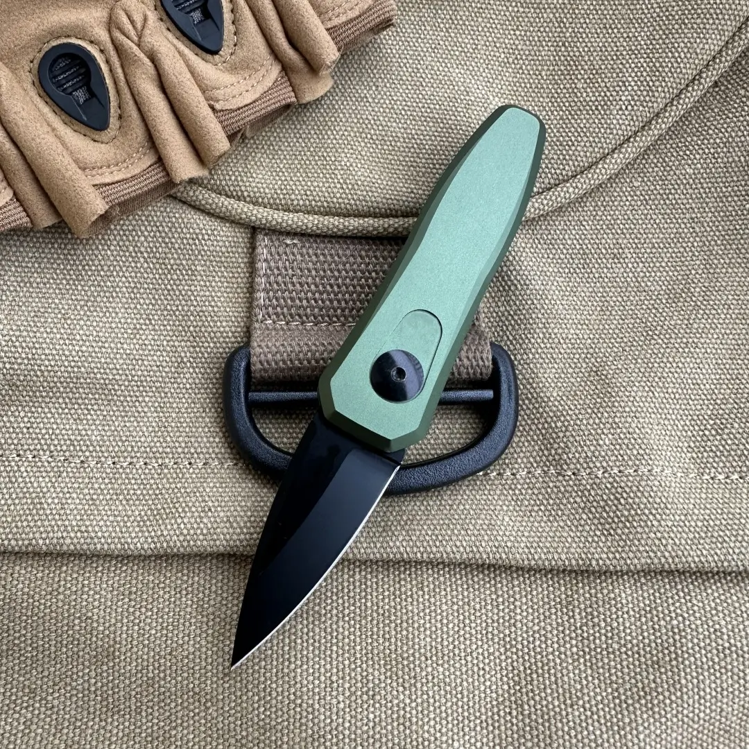 K7500 Compact EDC Folding Knife, High Hardness Blade Aluminum Handle, Portable Utility Knife Valentine's Day Gift for Boyfriend